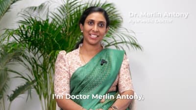 Merlin  Antony offering Ayurveda 